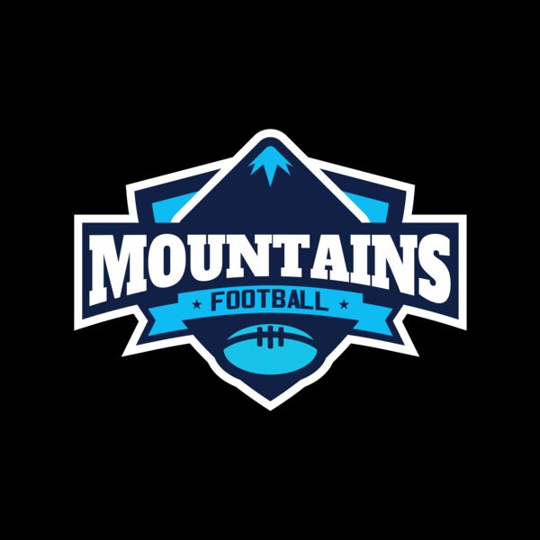 Mountains Football logo template Thumbnail